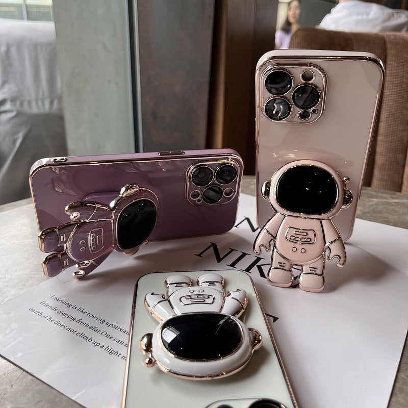 Astronaut Stand Case for iPhone, with Lens Film