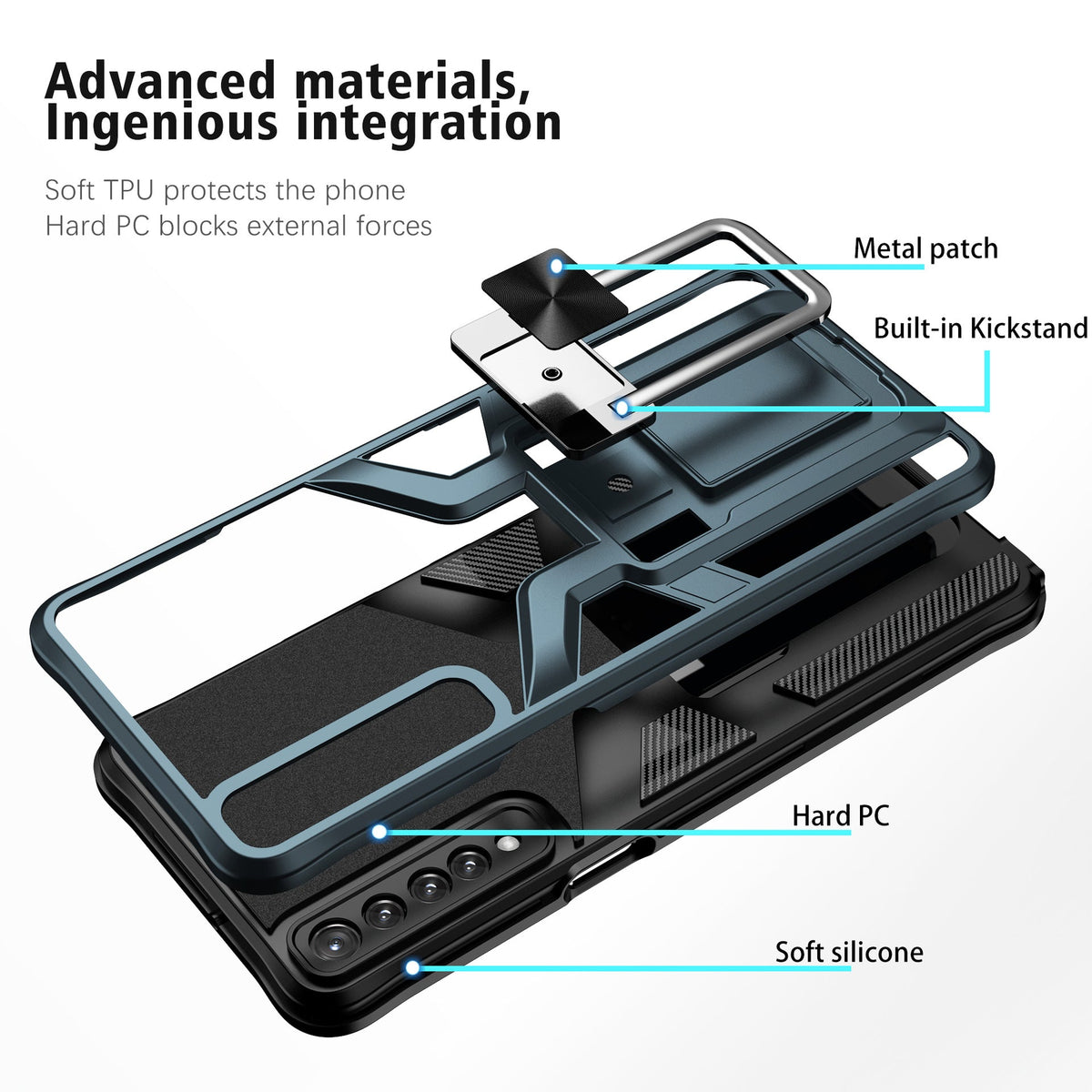 Magnetic Car Mount Case for LG Stylo 7