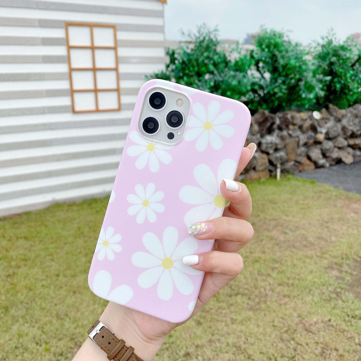 Silicone Floral Case for iPhone