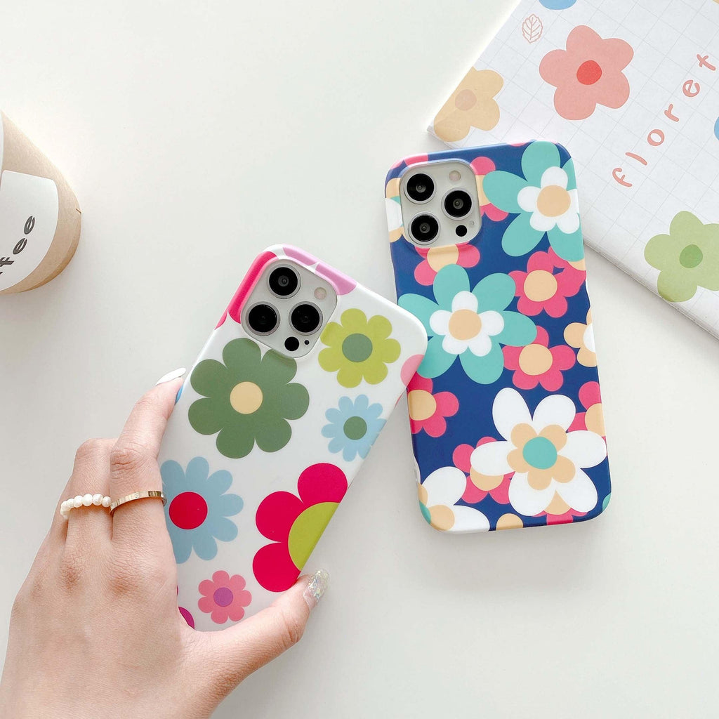 Silicone Floral Case for iPhone