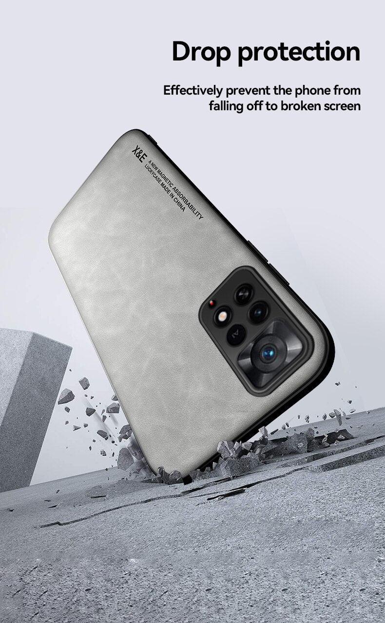 Luxury Leather Magnetic Case for Xiaomi