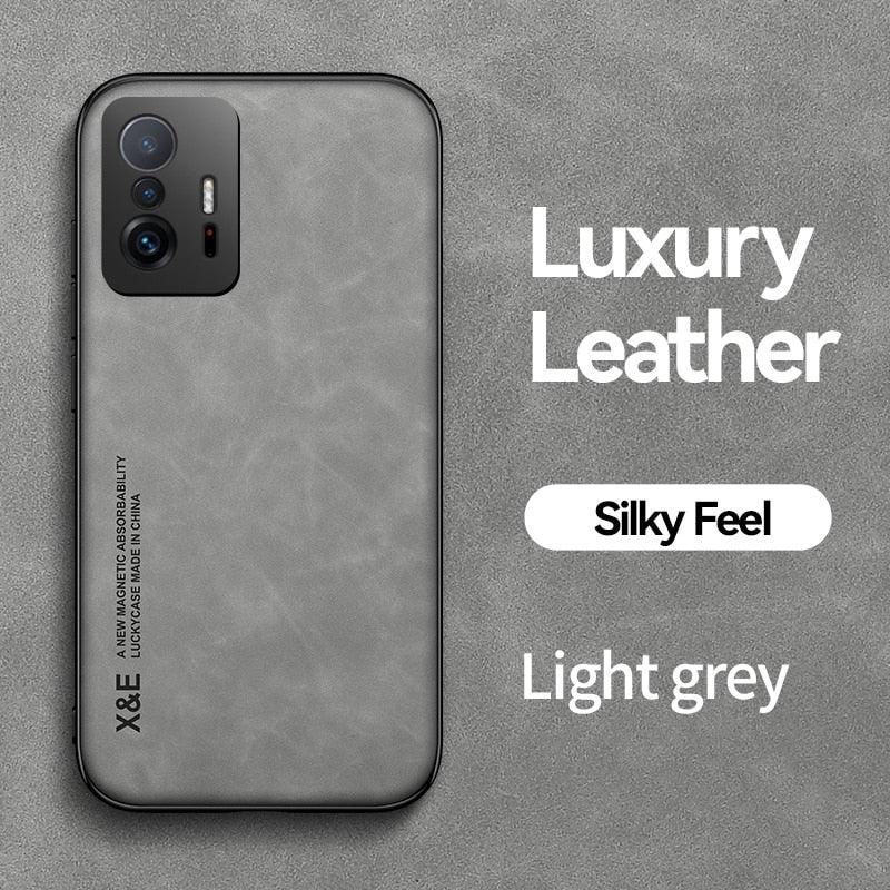 Magnetic Genuine Leather Case for Xiaomi