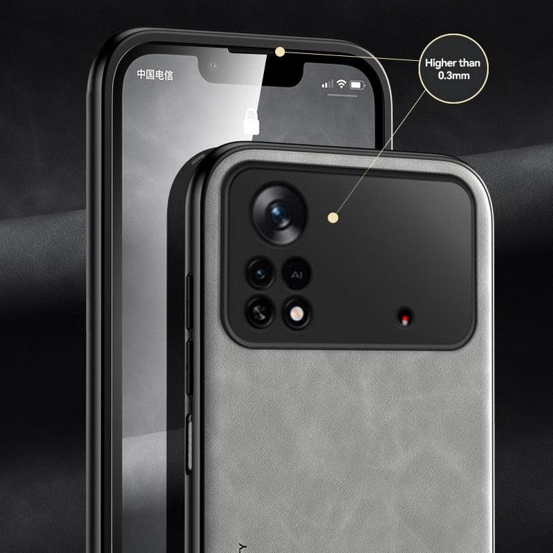 Magnetic Genuine Leather Case for Xiaomi