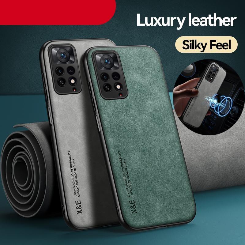 Magnetic Genuine Leather Case for Xiaomi