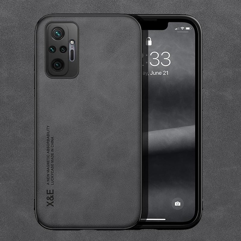 Magnetic Genuine Leather Case for Xiaomi