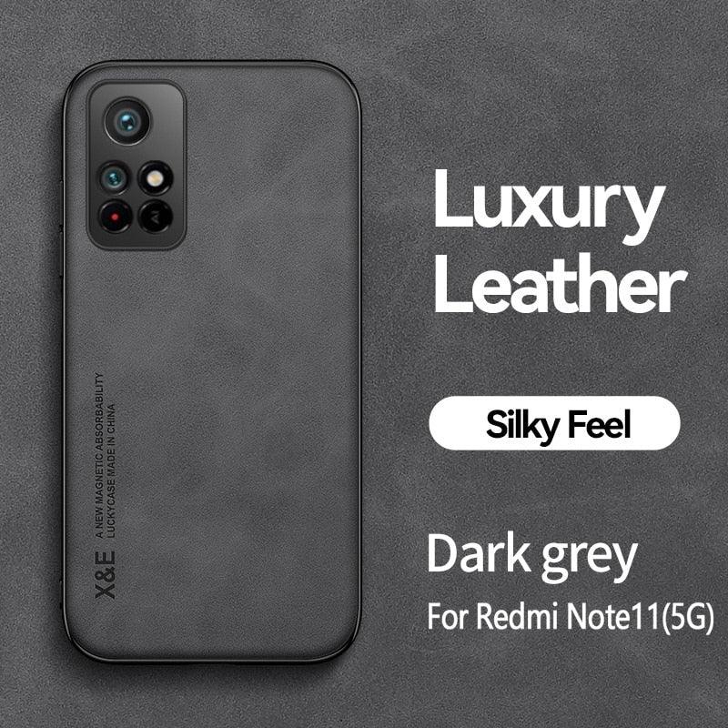 Magnetic Genuine Leather Case for Xiaomi