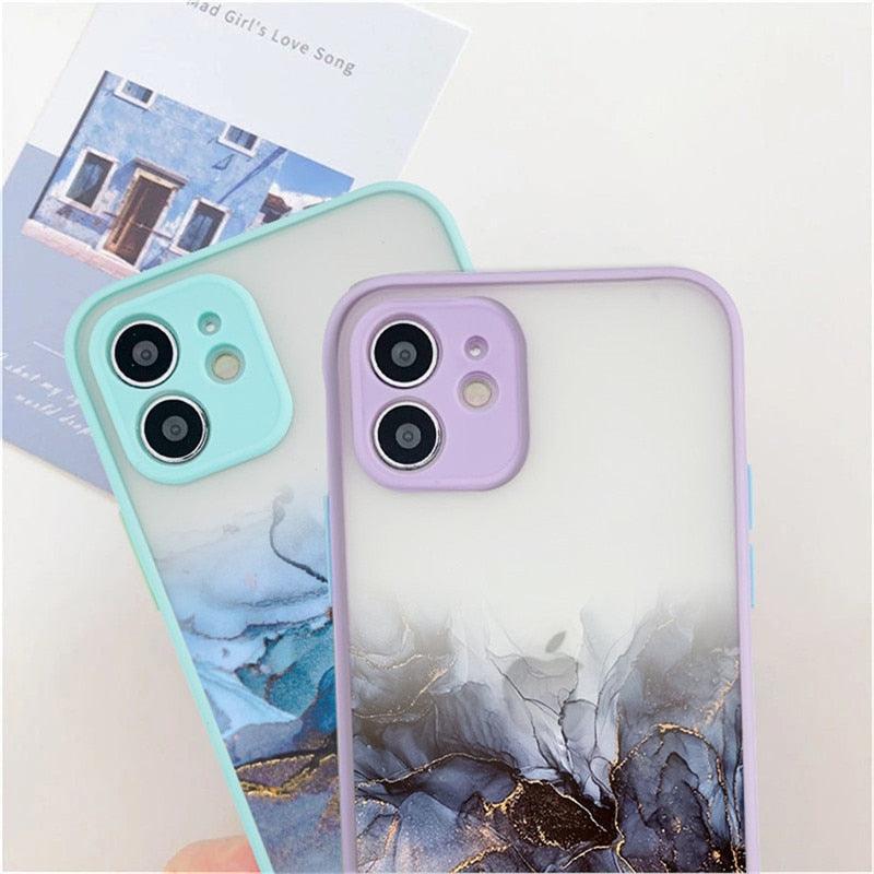 Silicone Marble Case for iPhone