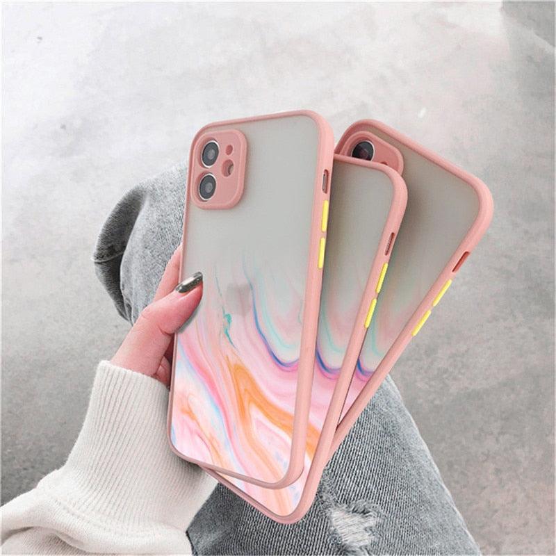 Silicone Marble Case for iPhone