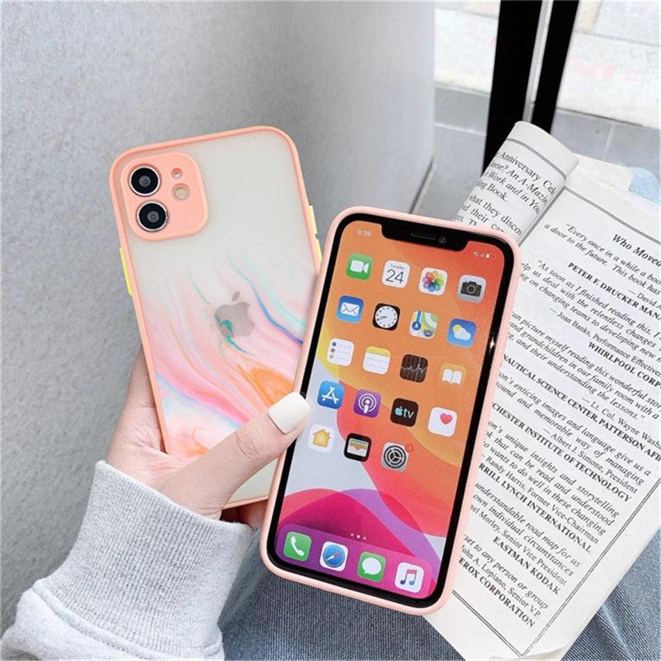 Silicone Marble Case for iPhone