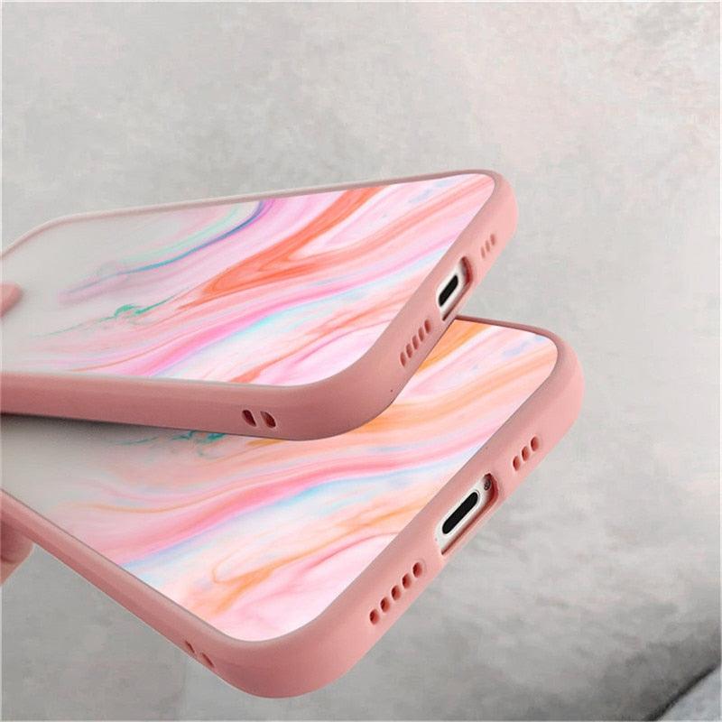Silicone Marble Case for iPhone