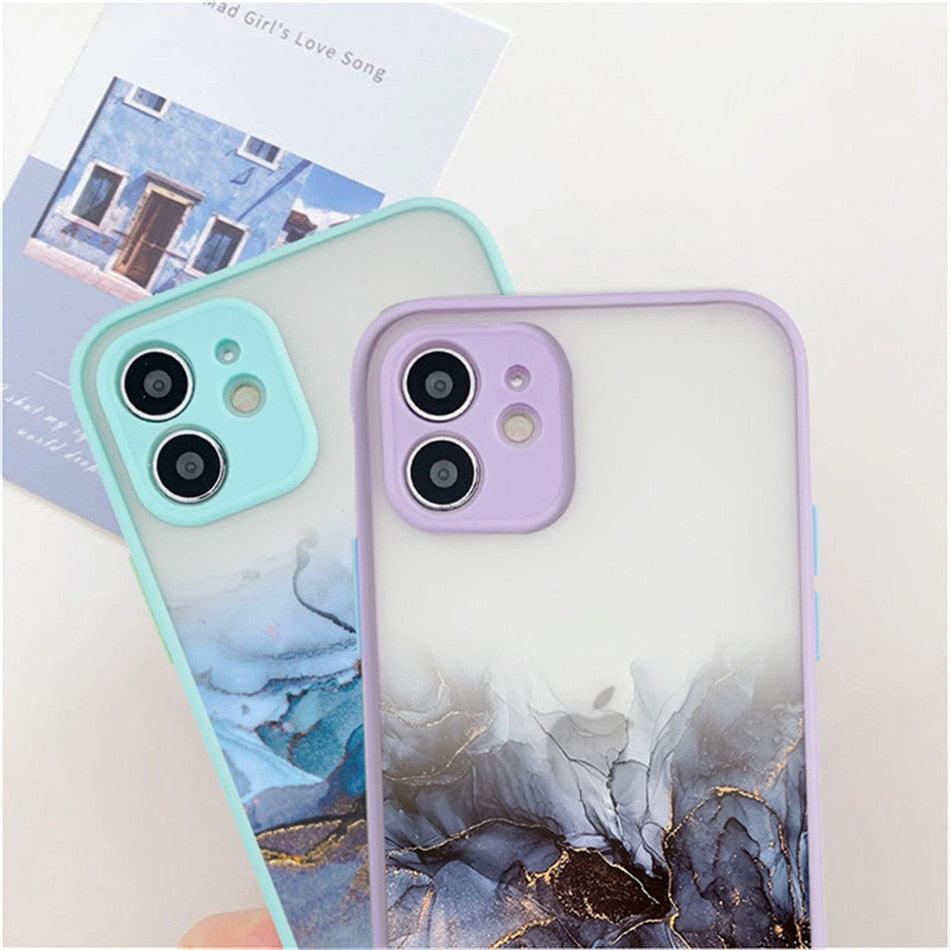 Silicone Marble Case for iPhone
