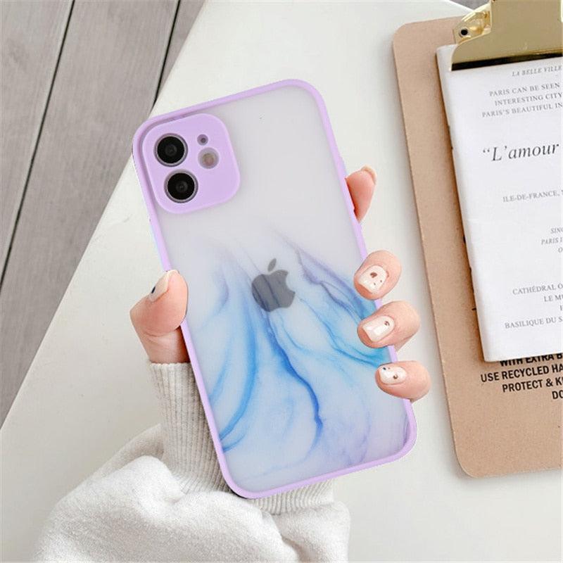 Silicone Marble Case for iPhone